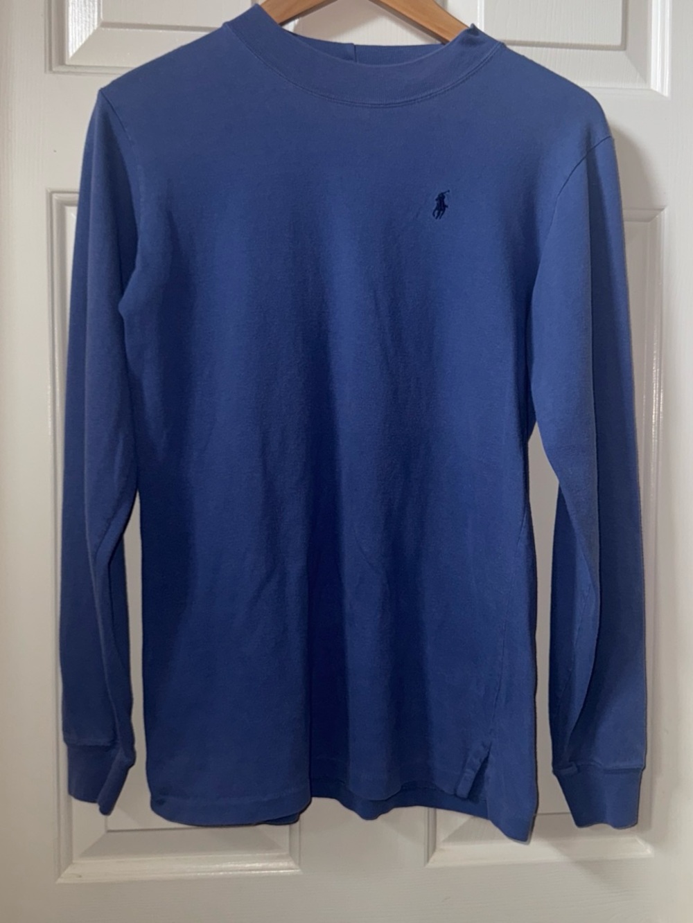 Ralph Lauren Long-Sleeve Crewneck Shirt in Blue
